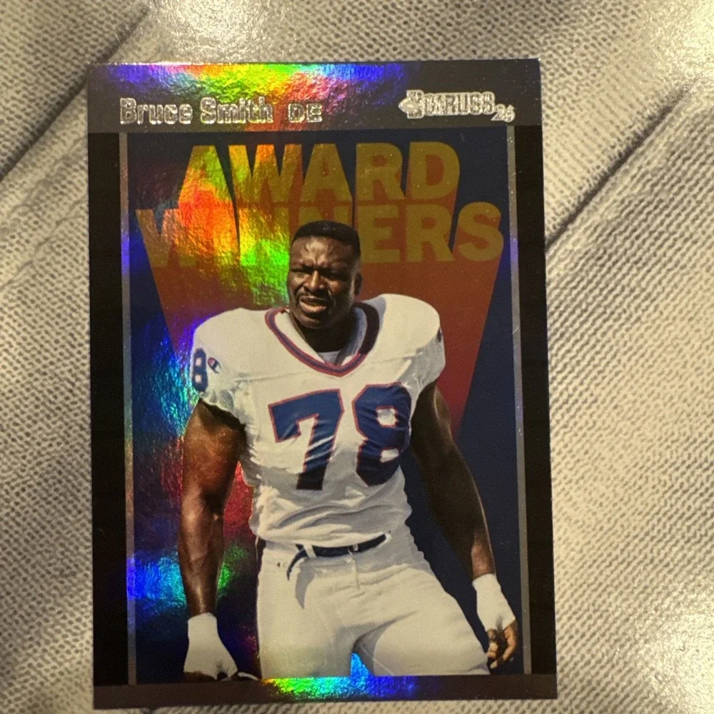 2026 Panini Donruss Decades 90s Bruce Smith Award Winners Buffalo Bills
